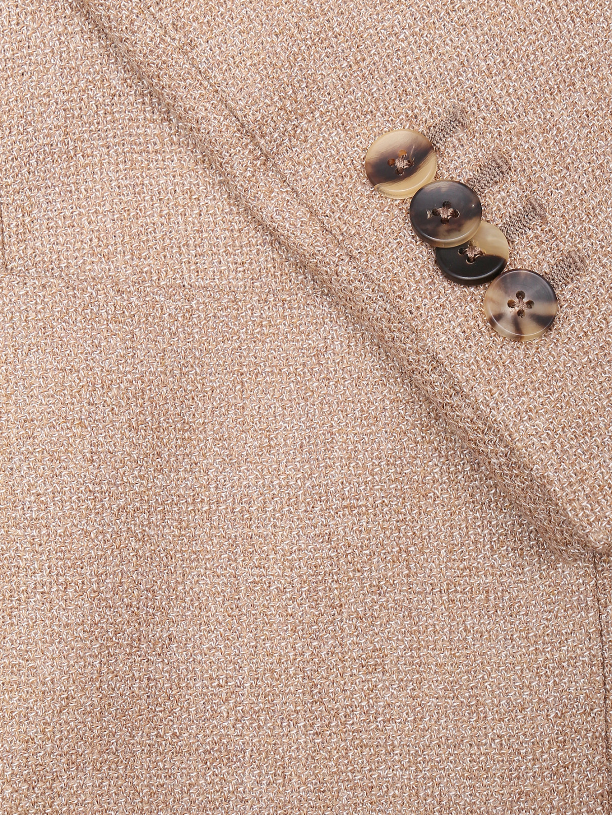 Пиджак из шерсти с узором LARDINI  –  Деталь  – Цвет:  Бежевый