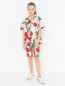 Хлопковая блуза с цветочным узором Dolce & Gabbana  –  МодельОбщийВид
