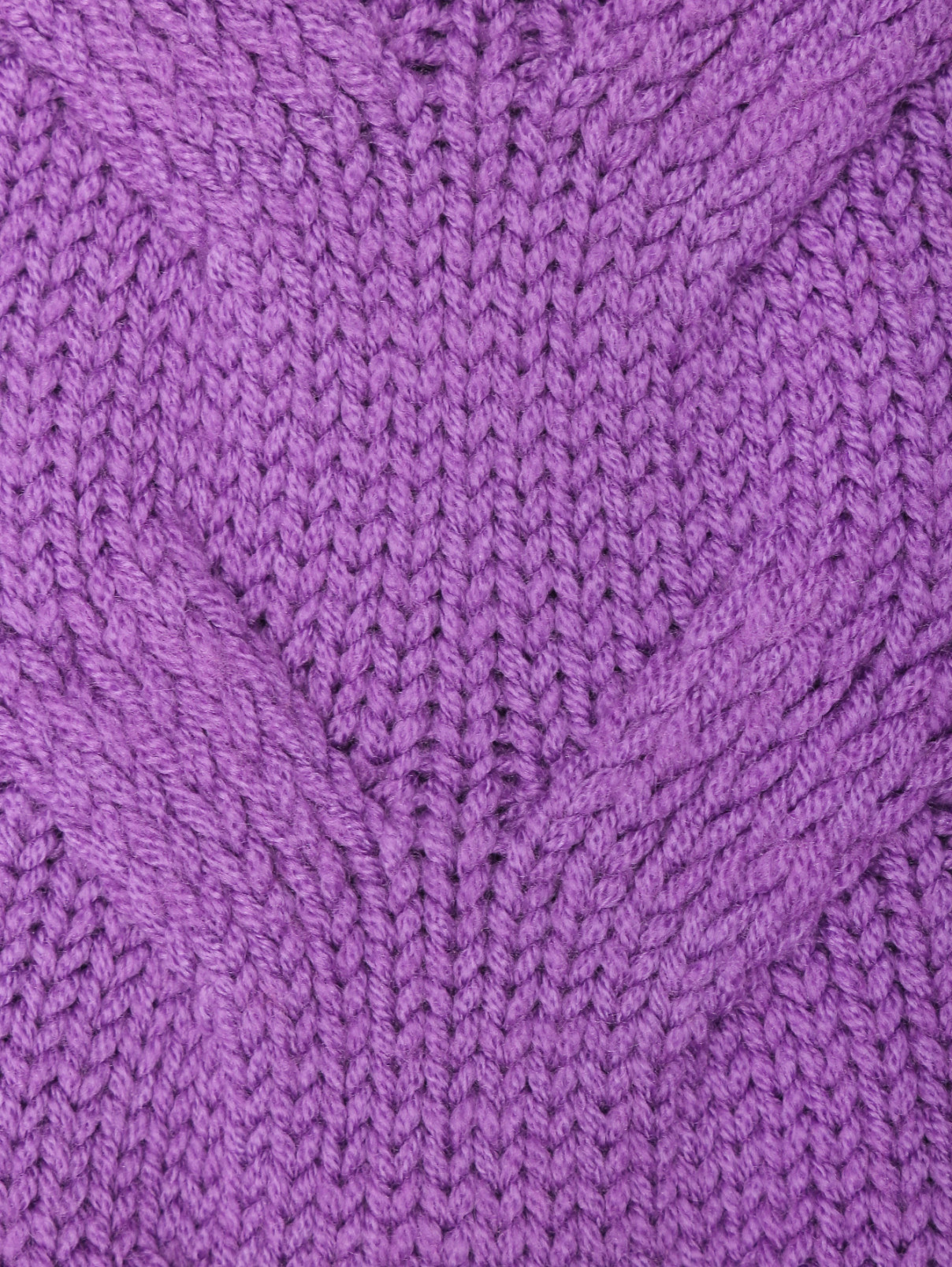 Свитер из шерсти с логотипом Ermanno Firenze  –  Деталь  – Цвет:  Фиолетовый