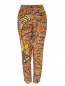 Свободные брюки из шелка с узором Barbara Bui  –  Общий вид