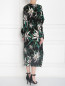 Приталенное платье-миди из шелка с цветочным узором Diane von Furstenberg  –  МодельВерхНиз1