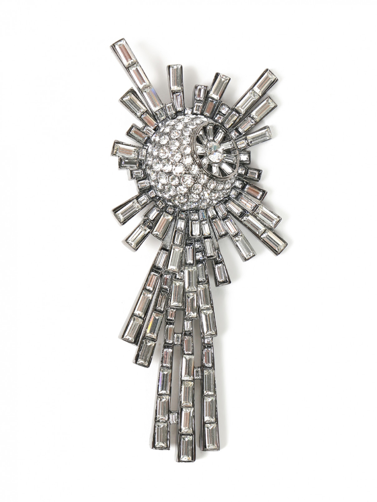 Брелок декорированный кристаллами Alberta Ferretti  –  Общий вид  – Цвет:  Серый