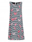 Платье свободного кроя с узором полоска Comma  –  Общий вид