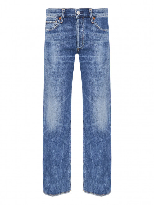 Прямые джинсы с высокой посадкой - Общий вид