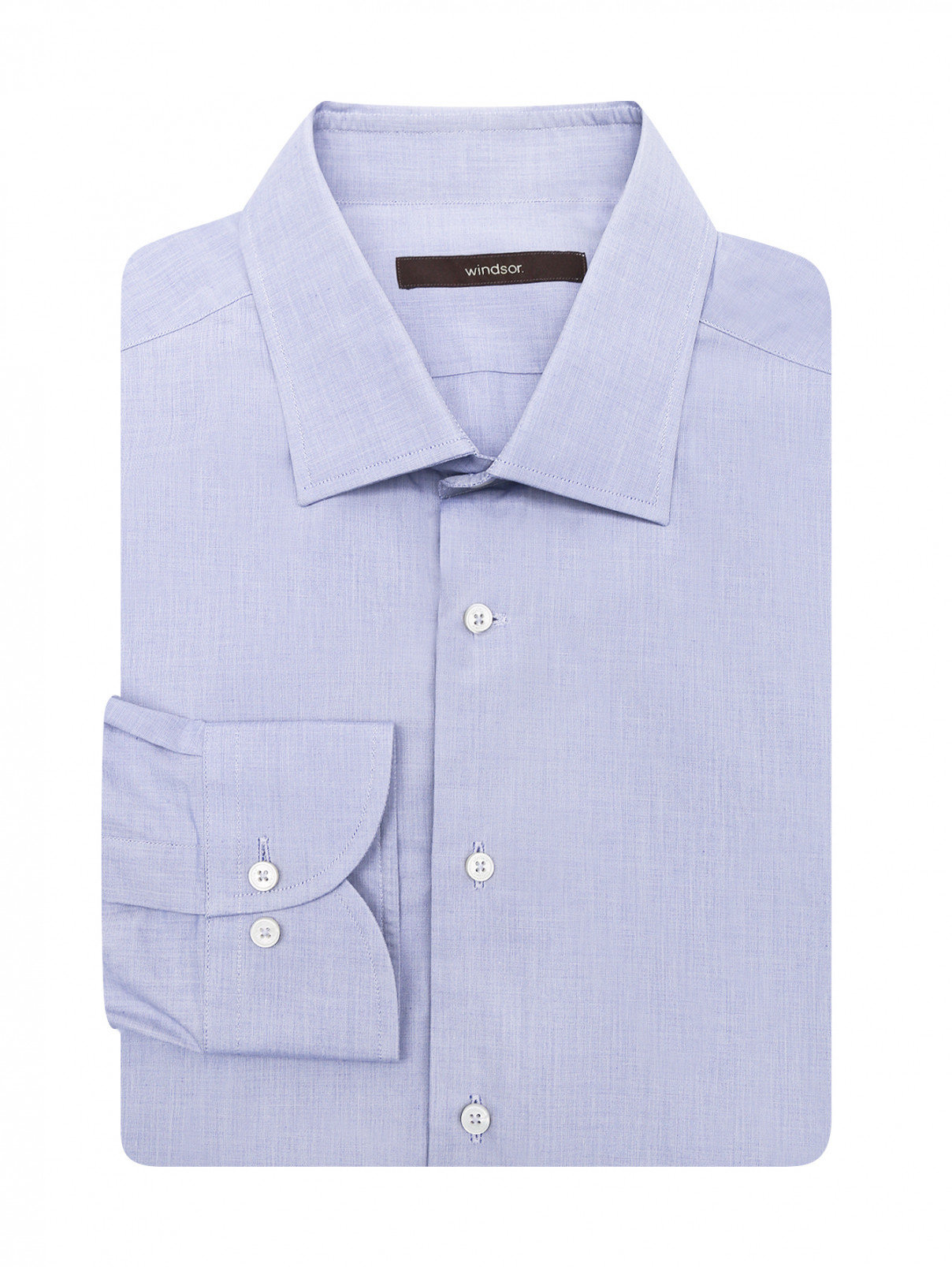 Рубашка из хлопка однотонная Windsor  –  Общий вид