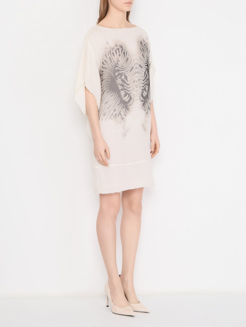 Платье из шерсти с кружевом Ermanno Scervino - МодельВерхНиз