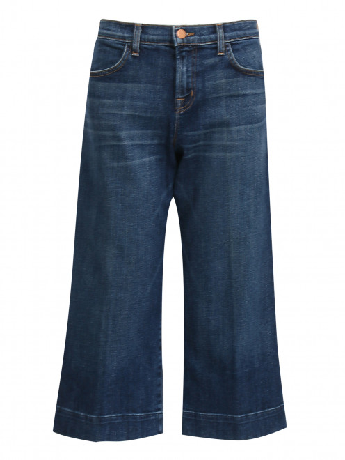 Укороченные джинсы из темного денима J Brand - Общий вид