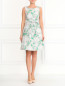 Платье-мини с цветочным узором и поясом P.A.R.O.S.H.  –  Модель Общий вид