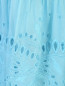 Платье из шелка и хлопка со сборкой Alberta Ferretti  –  Деталь