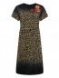Платье из шелка с узором и аппликацией Etro  –  Общий вид