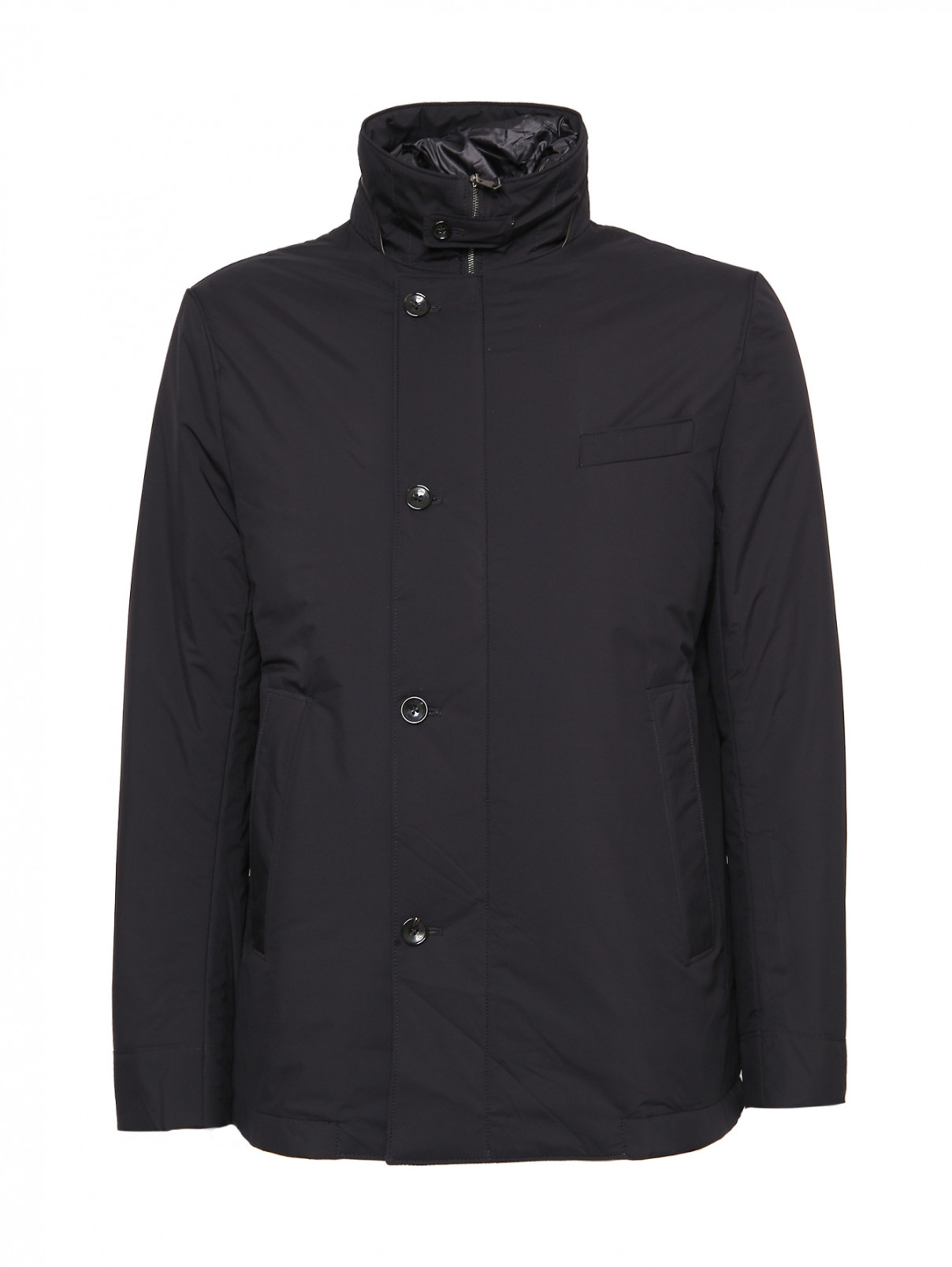 Куртка на молнии с карманами Montecore  –  Общий вид  – Цвет:  Черный