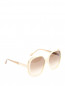 Солнцезащитные очки с узором в оправе из пластика Victoria Beckham  –  Обтравка1