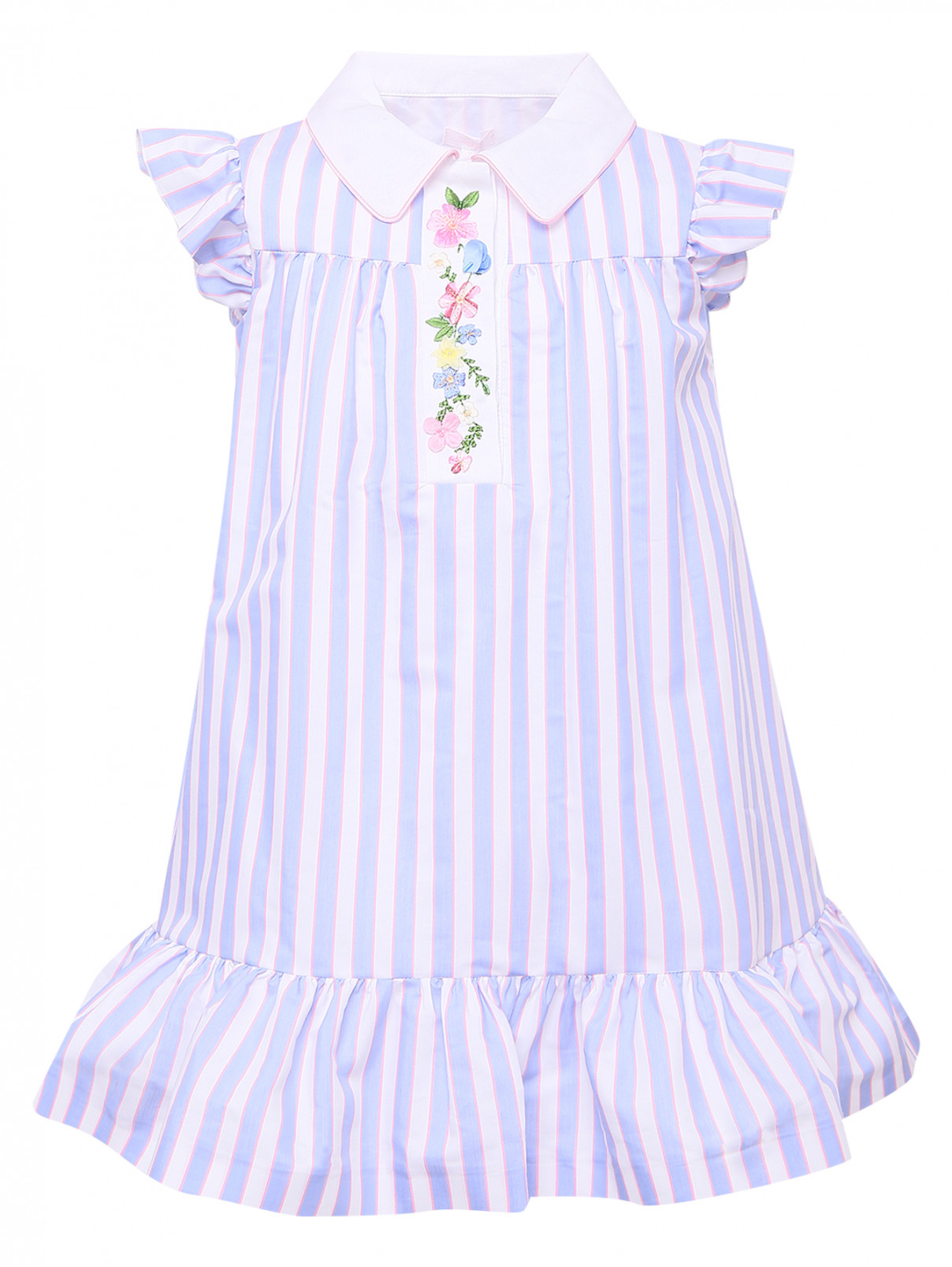 Платье с узором и вышивкой Baby A  –  Общий вид  – Цвет:  Узор