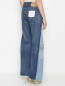 Комбинированные джинсы с карманами Ombra  –  МодельВерхНиз1