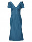 Платье-миди из шелка с V-образным вырезом Zac Posen  –  Общий вид
