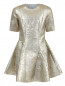 Платье с металлизированной нитью и рельефной текстурой Baby Dior  –  Общий вид