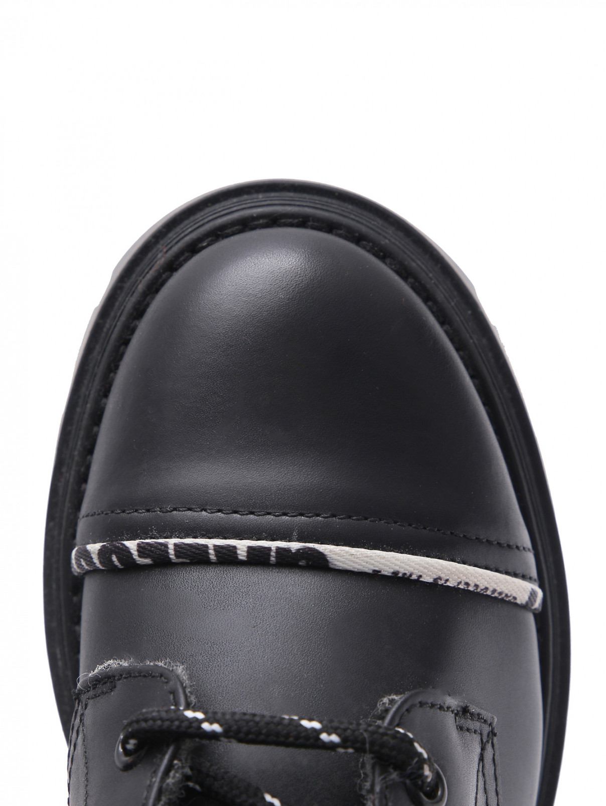 Утепленные ботинки с кантом Gallucci  –  Обтравка3  – Цвет:  Черный