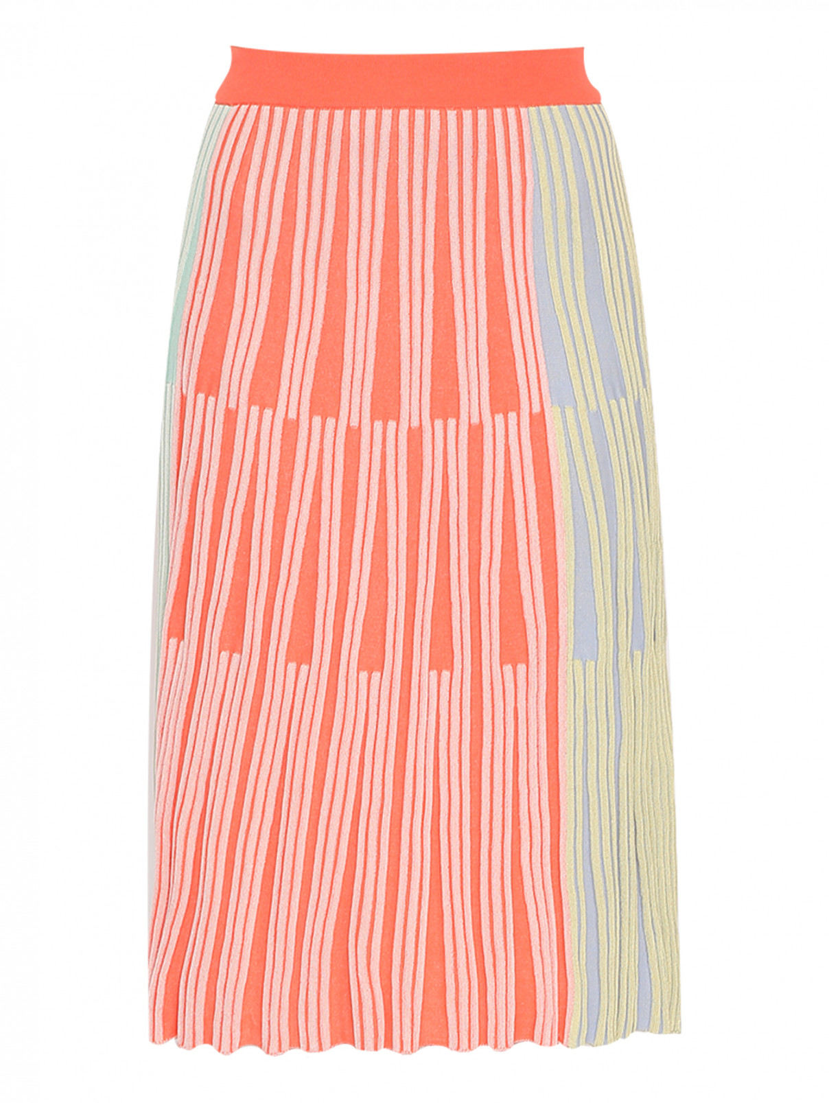 Трикотажная юбка-миди Kenzo  –  Общий вид  – Цвет:  Мультиколор