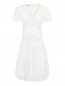 Платье из фактурной ткани с V-образным вырезом Moschino  –  Общий вид