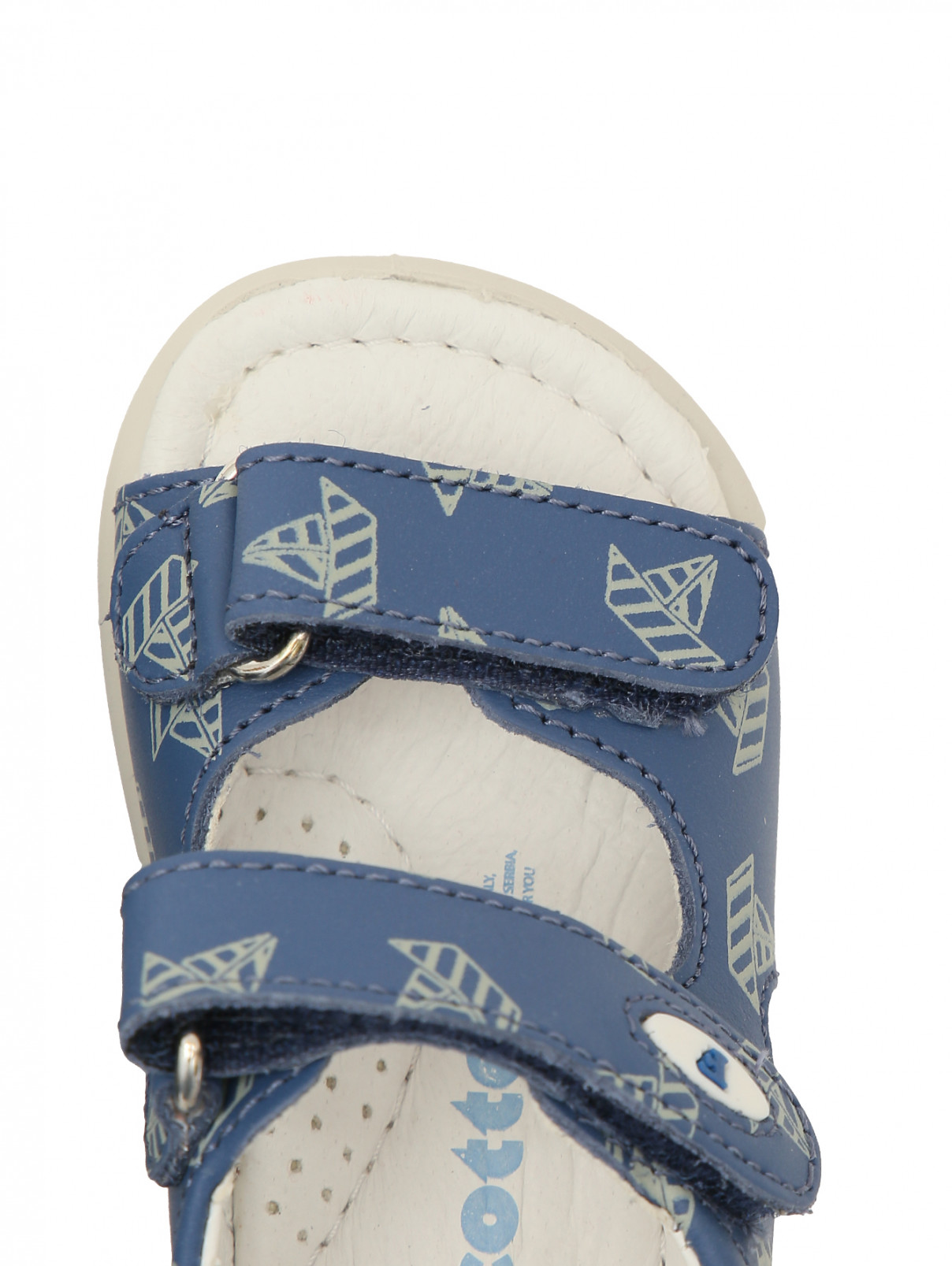 Кожаные сандалии с узором FALCOTTO  –  Обтравка3  – Цвет:  Узор