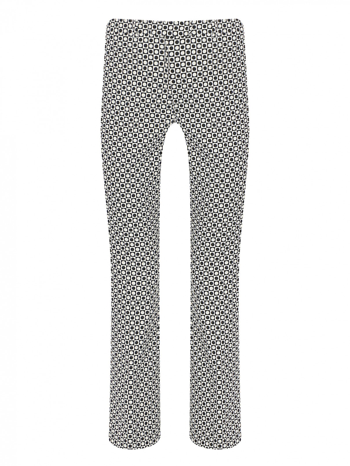 Укороченные брюки с узором Max Mara  –  Общий вид  – Цвет:  Узор