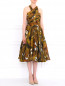 Платье из шелка с узором Donna Karan  –  Модель Общий вид