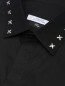 Рубашка из хлопка с декоративной отделкой Versace Collection  –  Деталь