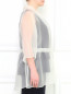 Жакет из прозрачного шелка с поясом Marina Rinaldi  –  Модель Верх-Низ1