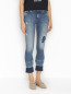 Укороченные джинсы из хлопка с фурнитурой My Twin  –  МодельВерхНиз