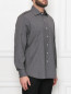 Рубашка из шерсти с накладными карманами Cini Venezia  –  МодельВерхНиз