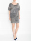Платье-мини из шелка с узором "полоска" Max&Co  –  Модель Общий вид