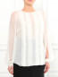 Шелковая блуза с кружевными вставками Zuhair Murad  –  Модель Верх-Низ