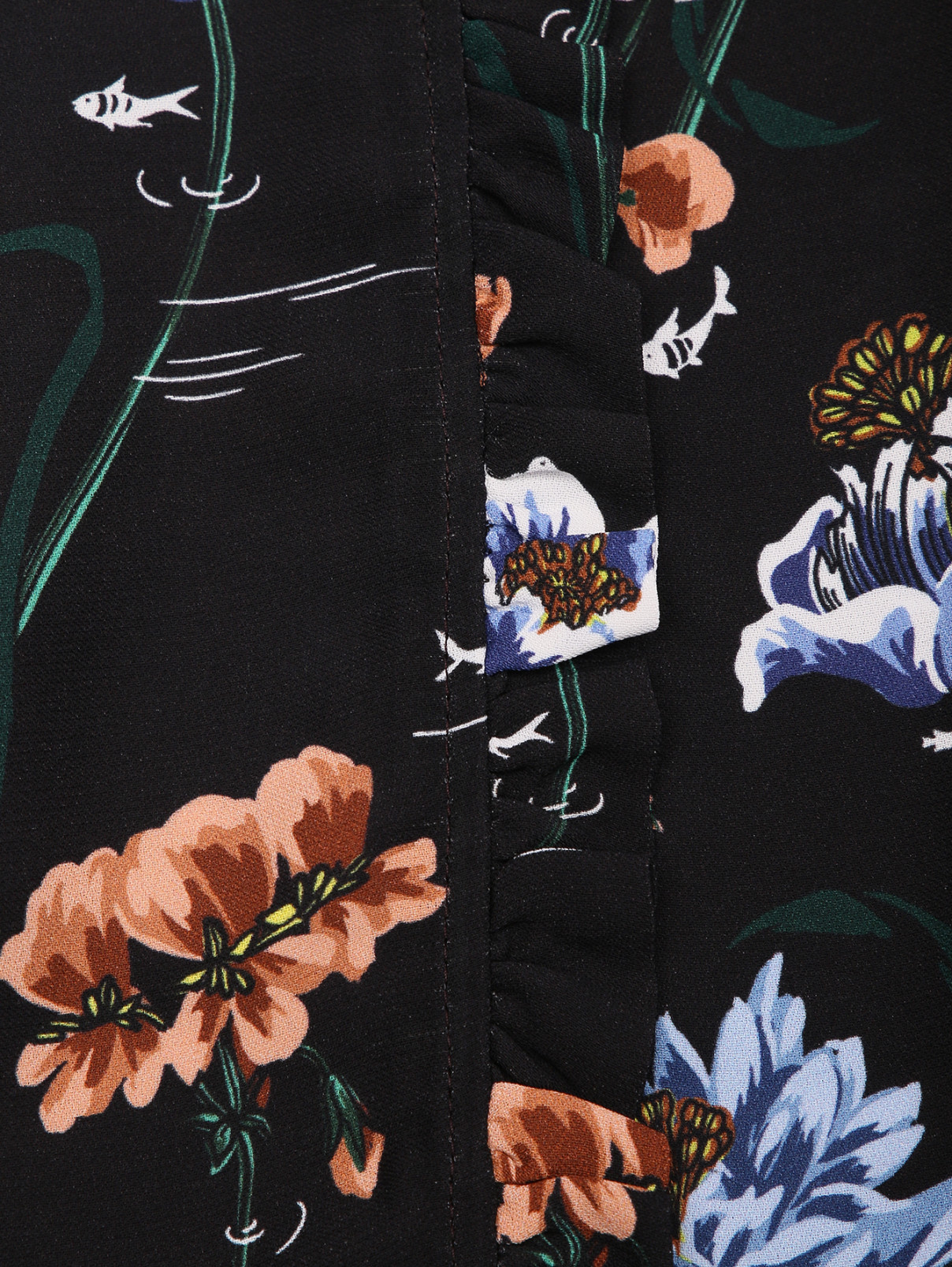 Блуза с цветочным узором Markus Lupfer  –  Деталь1