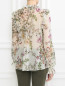 Блуза из шелка с цветочным узором Giambattista Valli  –  Модель Верх-Низ1