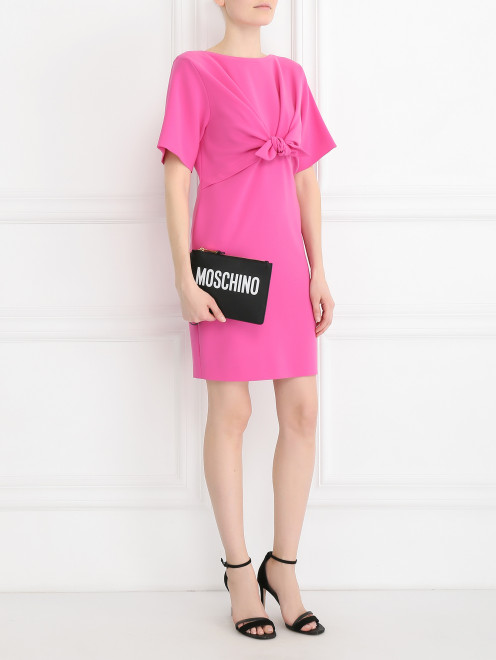 Платье свободного кроя с декоративным бантом Moschino Couture - Модель Общий вид