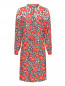 Платье из вискозы с цветочным узором Essentiel Antwerp  –  Общий вид