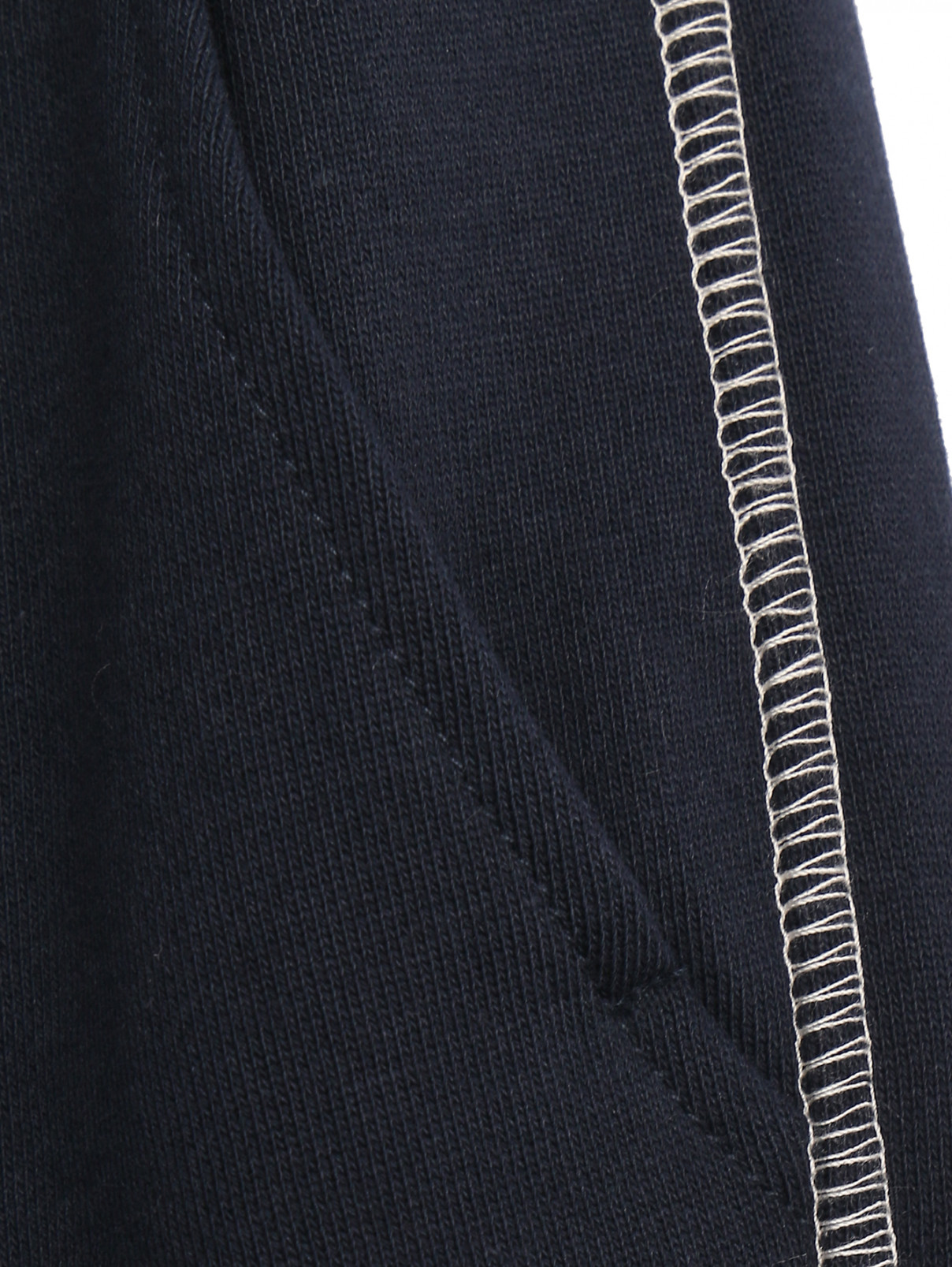 Трикотажные брюки из хлопка с поясом Max&Co  –  Деталь  – Цвет:  Синий