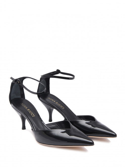 Туфли из лакированной кожи на среднем каблуке Nina Ricci - Общий вид