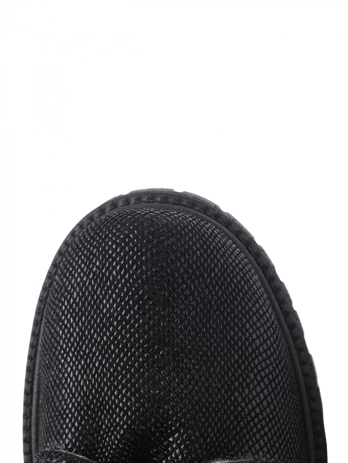 Утепленные ботинки из фактурной кожи Zecchino d`Oro  –  Обтравка3  – Цвет:  Черный
