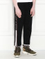 Трикотажные брюки с контрастной отделкой Dolce & Gabbana  –  МодельВерхНиз