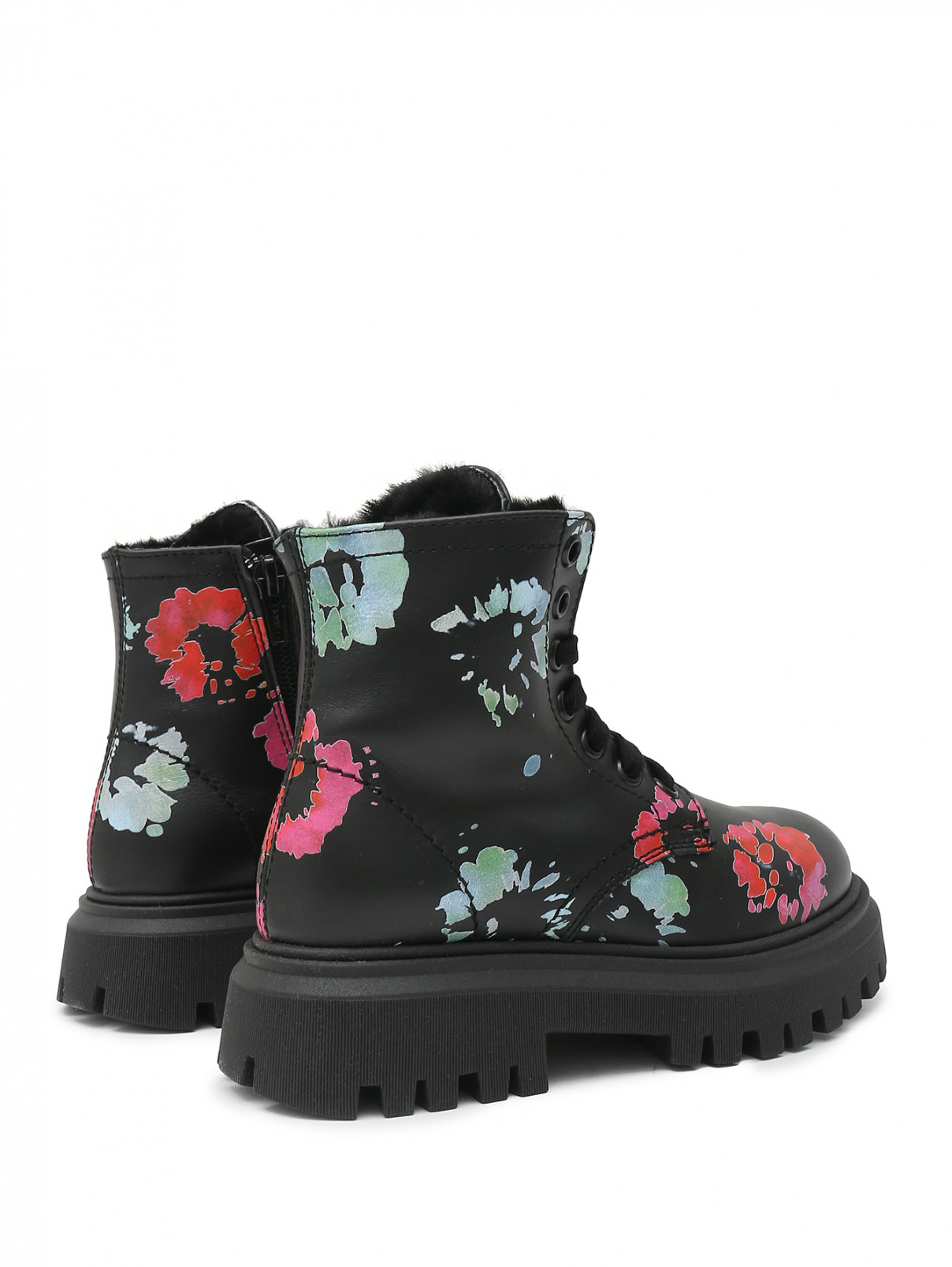 Ботинки с цветочным узором Marni  –  Обтравка2  – Цвет:  Узор
