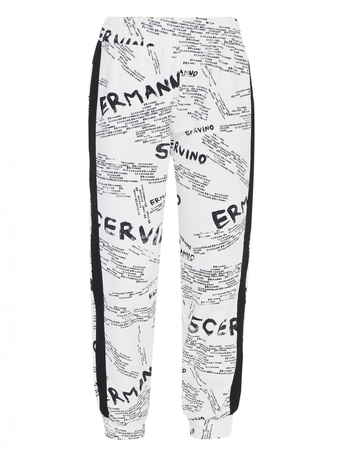 Трикотажные брюки с лампасами Ermanno Scervino Junior  –  Общий вид  – Цвет:  Узор