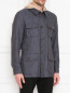 Пиджак из льна и хлопка с накладными карманами LARDINI  –  МодельВерхНиз