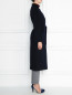 Удлиненное пальто из шерсти с накладными карманами Rocco Ragni  –  МодельВерхНиз2