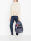 Рюкзак из текстиля с нашивками Reebok Classic  –  МодельОбщийВид