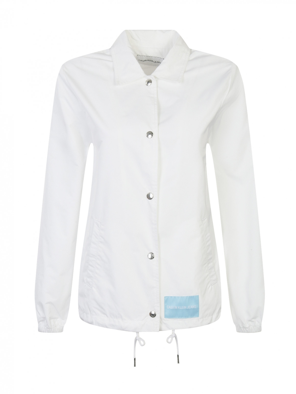 Куртка с принтом Calvin Klein  –  Общий вид  – Цвет:  Белый