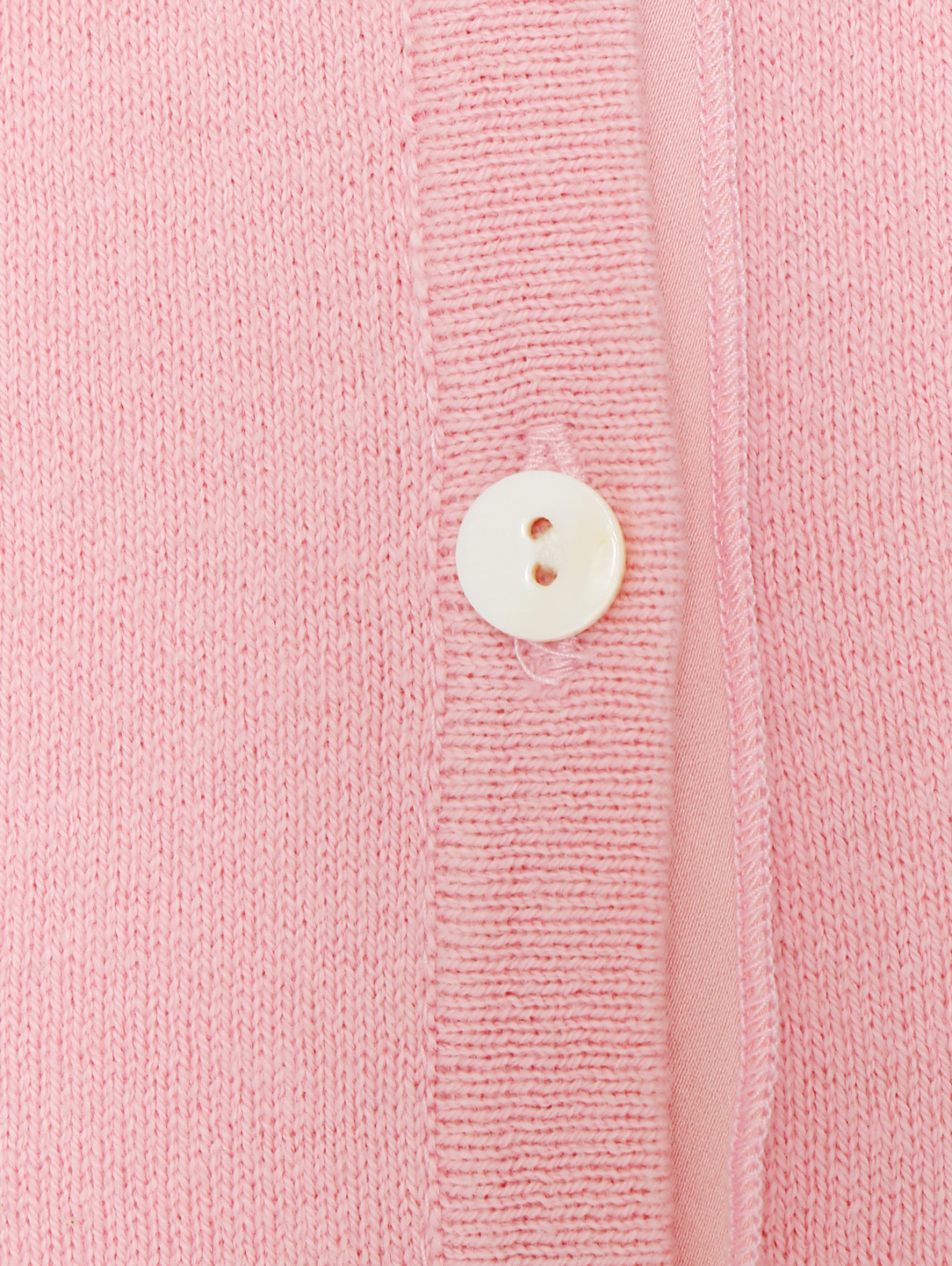 Кардиган из хлопка и шерсти I Pinco Pallino  –  Деталь  – Цвет:  Розовый