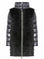 Комбинированное пальто с меховой отделкой Herno  –  Общий вид