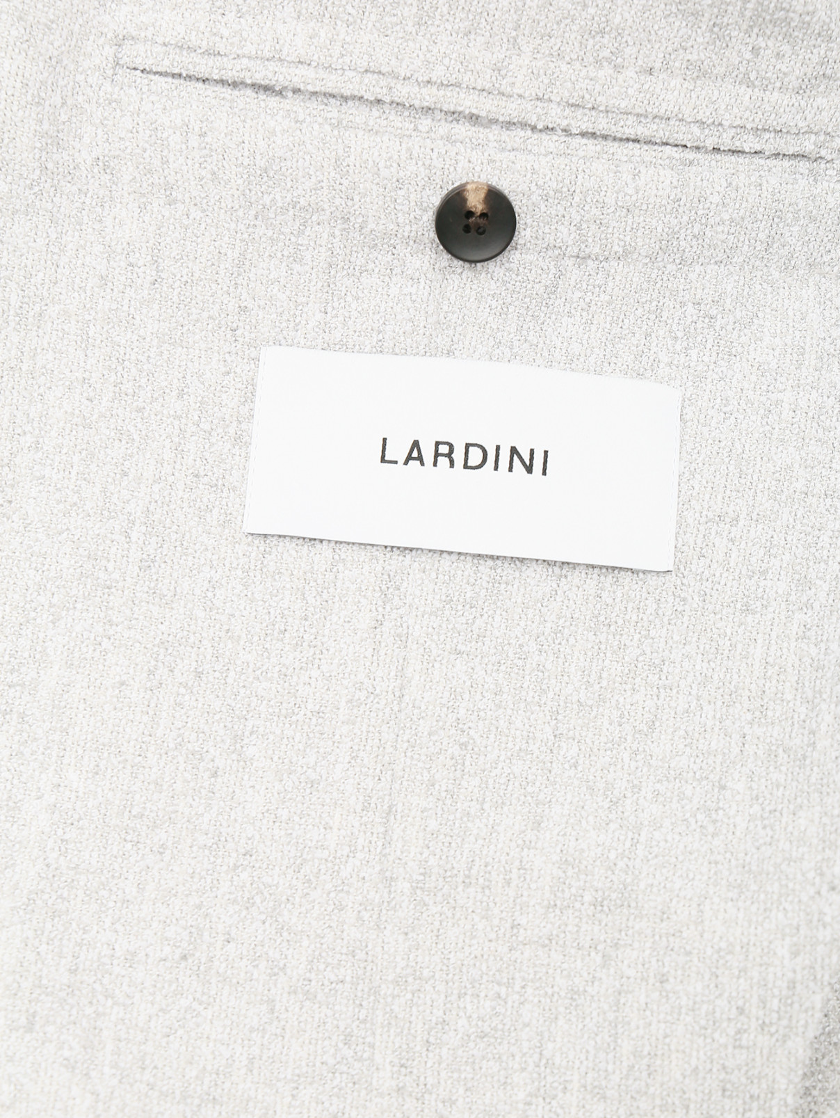 Пиджак из смешанного хлопка LARDINI  –  Деталь2  – Цвет:  Серый