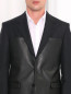 Пиджак из шерсти с кожаными вставками Jean Paul Gaultier  –  Модель Общий вид1